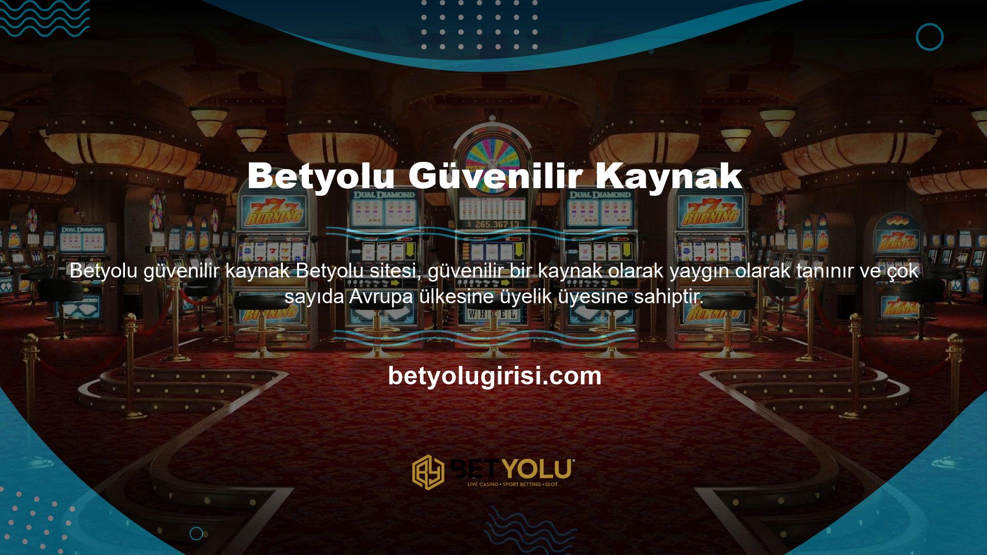 Betyolu diğer birçok Casino web sitesine kıyasla daha çeşitli oyunlar sunmaktadır
